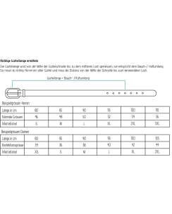 Herren Lederg&uuml;rtel nach Mass schwarz Naturgerbung