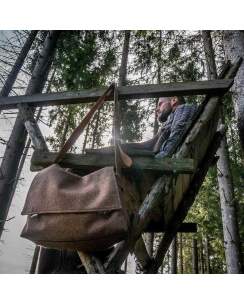 WALDKAUZ Loden-Jagdtasche braun