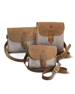 WALDKAUZ Filz-Jagdtasche &quot;Dr&uuml;ckerchen&quot; hochformatig