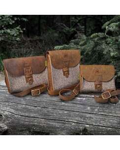 WALDKAUZ Filz-Jagdtasche &quot;Dr&uuml;ckerchen&quot; hochformatig