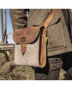 WALDKAUZ Filz-Jagdtasche &quot;Dr&uuml;ckerchen&quot; hochformatig