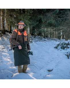 WALDKAUZ Ansitzssch&uuml;rze "Trockenhocken", Waxed Cotton/Loden