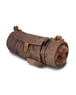 WALDKAUZ Jagd-Muff aus Loden mit Fuchsfell