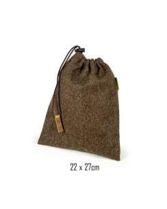 WALDKAUZ Proviantbeutel Loden, M, 15 x 34 cm