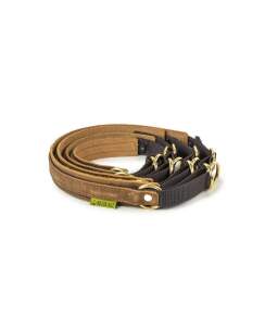 WALDKAUZ Zug-Stopp-Halsband Bremso Braun XL