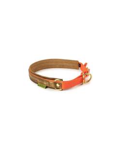 WALDKAUZ Zug-Stopp-Halsband Bremso Orange L