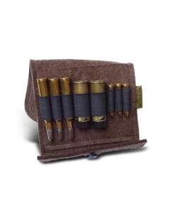 WALDKAUZ Filz-Patronenetui, Ausf&uuml;hrung &bdquo;Drilling&ldquo;