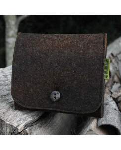 WALDKAUZ Filz-Patronenetui, Ausf&uuml;hrung &bdquo;Drilling&ldquo;