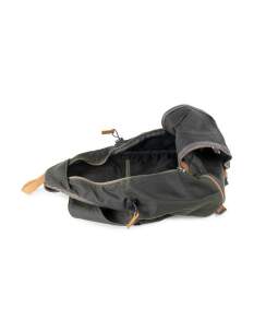 STEINKAUZ Schultertasche &bdquo;Querkopf&ldquo;, Wax Cotton, Oliv