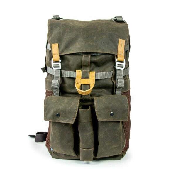 STEINKAUZ Waxcottonrucksack „Bushmann“, Wax-Oliv