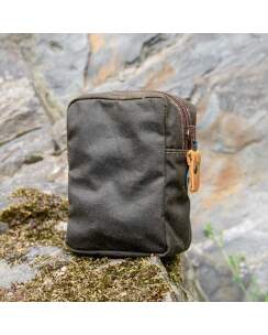 STEINKAUZ Waxcotton RV-G&uuml;rteltasche, klein, Oliv