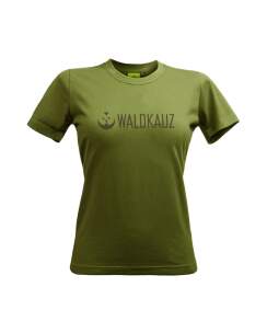 Damen T-Shirt "WALDKAUZ Logo", Moosgrün