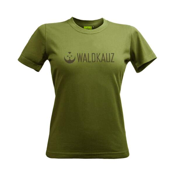 Damen T-Shirt "WALDKAUZ Logo", Moosgrün L...