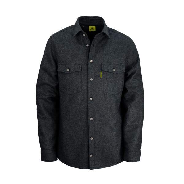 WALDKAUZ Merino-Lodenhemd "Grimbart", Anthrazit New-Fit