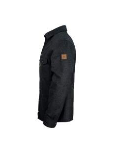 WALDKAUZ Merino-Lodenhemd "Grimbart", Anthrazit...