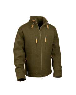 STEINKAUZ Weiche Lodenjacke "Kragenhuber" - Moosgr&uuml;n