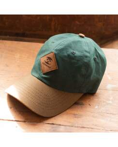 STEINKAUZ Waxcotton Basecap "Parasol", Petrol