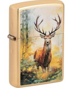 ZIPPO Sturmfeuerzeug Hirsch Color