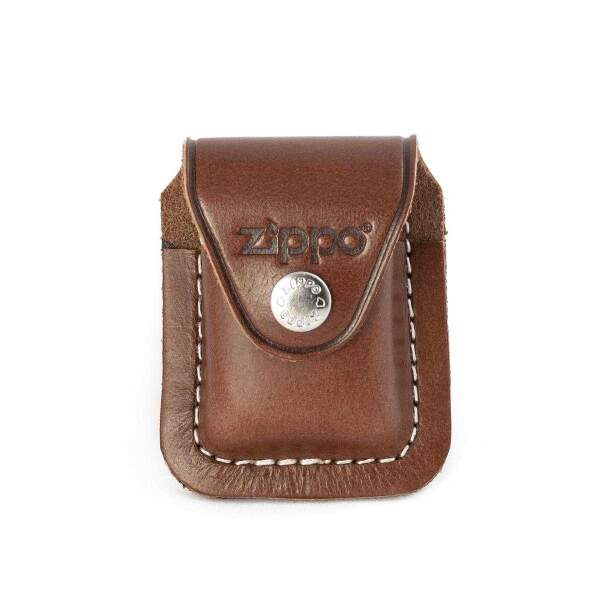 ZIPPO Lederetui / Gürteltasche braun mit Schlaufe