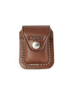 ZIPPO Lederetui / Gürteltasche braun mit Schlaufe