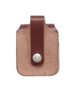 ZIPPO Lederetui / Gürteltasche braun mit Schlaufe