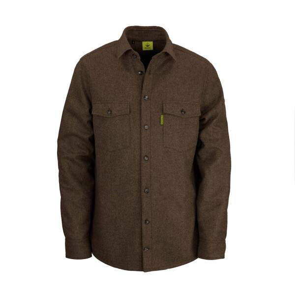 WALDKAUZ Merino-Lodenhemd "Grimbart", Braun New-Fit